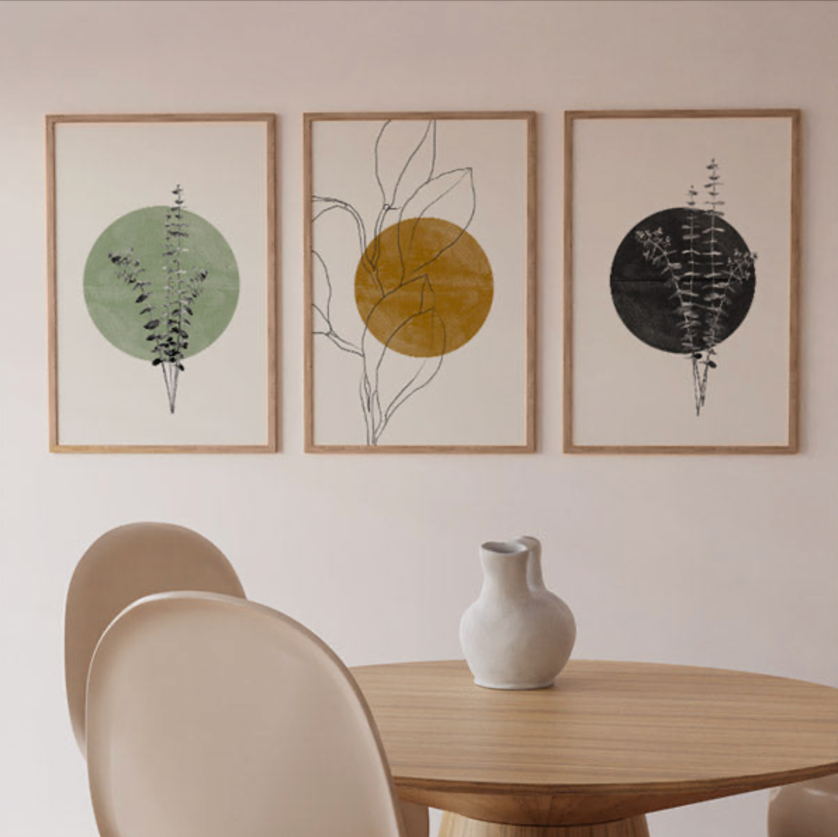 Set de cuadros para living