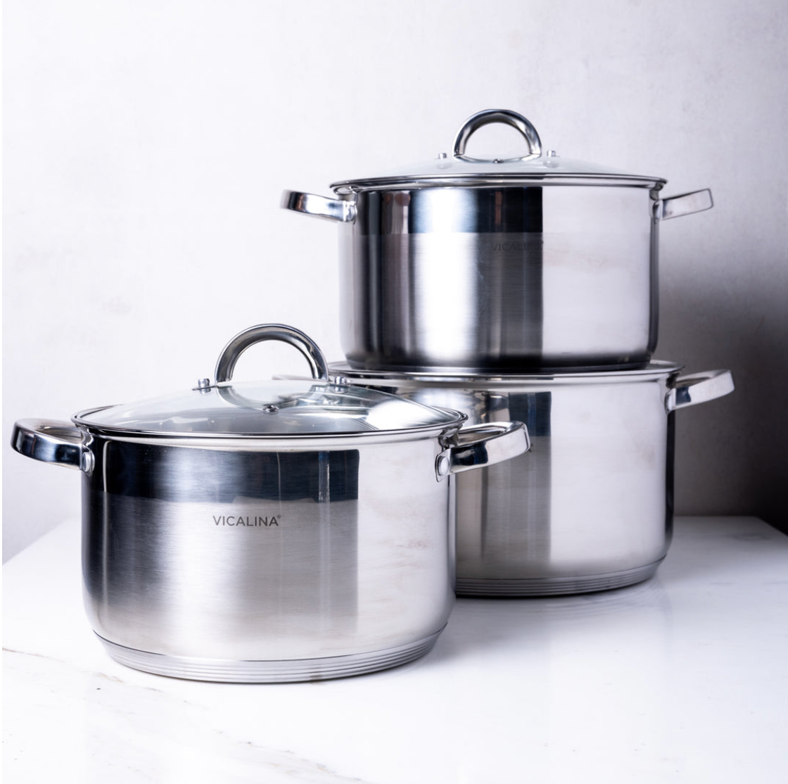 Set de ollas de acero